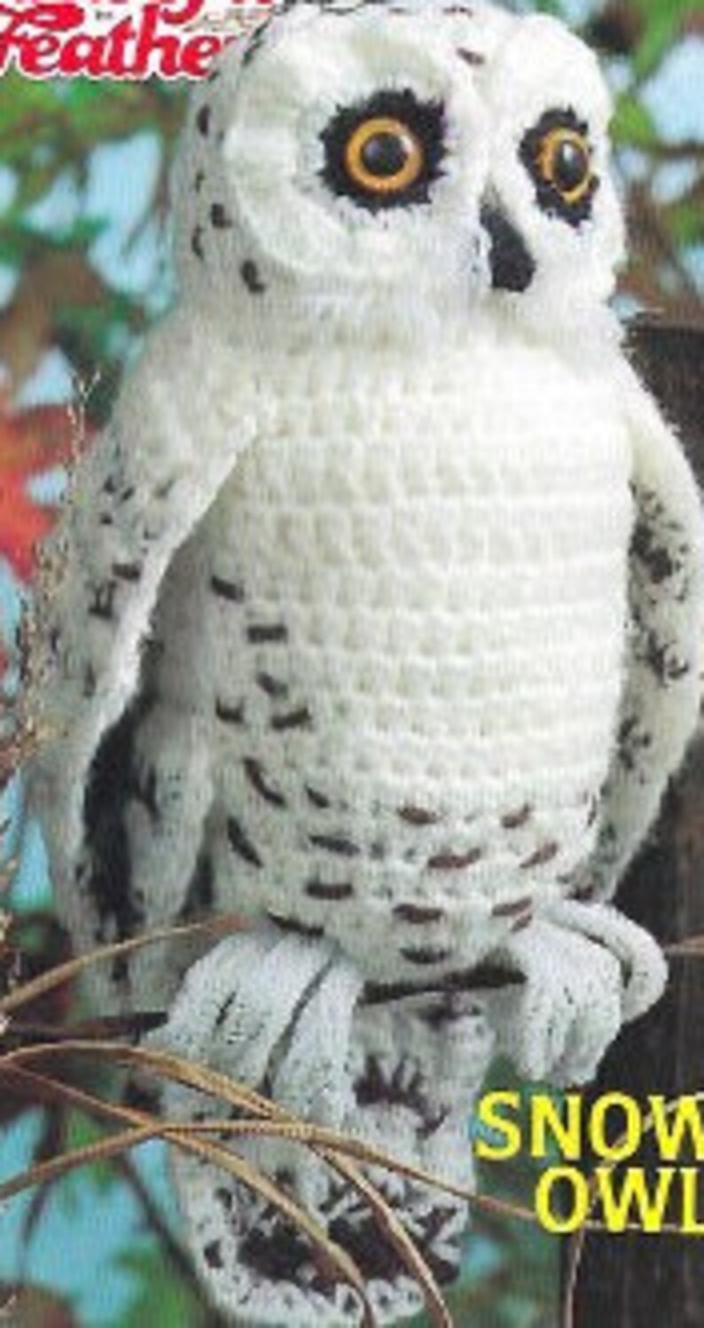 Snowy Owl Stuffed Animal Crochet Pattern Etsy