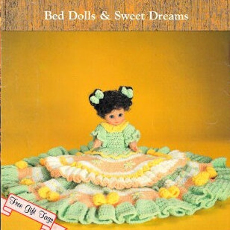 13 Inch Bed Doll Crochet Patterns Vintage Elizabeth Etsy