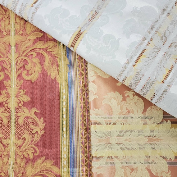 Damask Upholstery Fabric Remnants Etsy