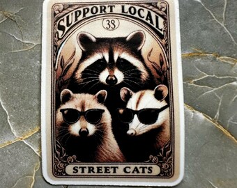 Support Local Street Cats Sticker