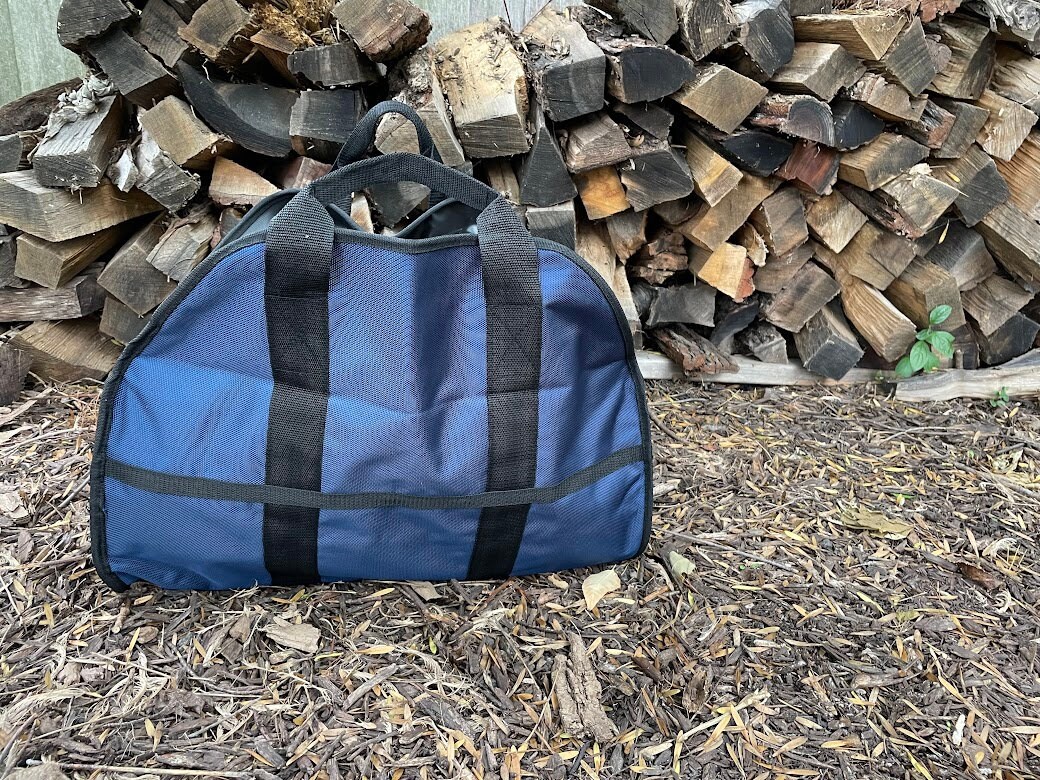 Heavy-duty Firewood Carrier | Fully Enclosed Log Tote for Fireplace and ...