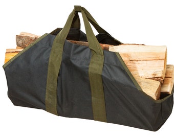 Heavy Duty Firewood Tote & Log Carrier - Perfect for Wood Stoves, Fireplace, or Fire Pit