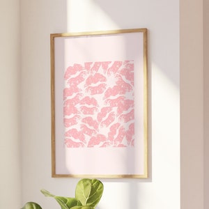 Affiches de décoration de chambre Coquette - Cottage Core Pink Aesthetic pour le décor de dortoir universitaire et d’étagère, art mural esthétique, affiche Coquette