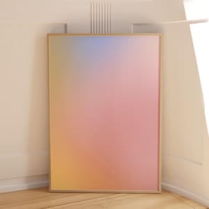 Aura Poster Pink Colorful • Room Decor Aesthetic Wall Art trendy • Living Room Poster 50x70 colorful • Wall Art Bedroom • 0204