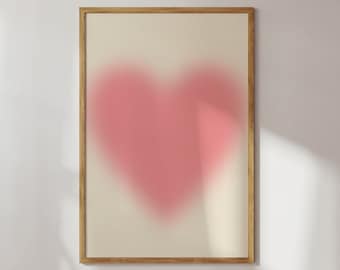 Aura Print | Gradient Print | Digital Download | Abstract Print | Aura Poster Rosa | Aura Art Digital Print | Aura Wall Print | Love Print