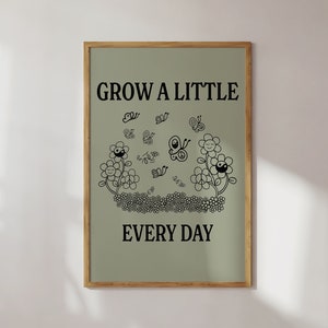 Trendy Retro Print Digital Download Sage Green Print Cute Print Trendy Wall decor Retro Poster Green Digital Prints Digital Art