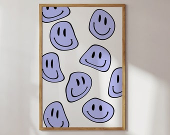 Cute Dorm Room Poster, Poster Lavender, Cute Wall Art Print, Aesthetic Room Decor for Teens, Digital Download, Printable Wall Art