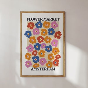 Flower Market Print, Flower Market Poster, Tokyo Flower Market, Amsterdam Flower Market Print, Flower Market Prints, Matisse Print, Matisse