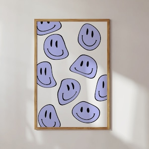 Cute Dorm Room Poster, Poster Lavender, Cute Wall Art Print, Aesthetic Room Decor for Teens, Digital Download, Printable Wall Art