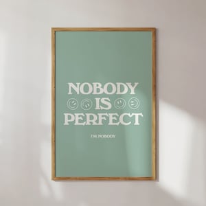 Sage Green Wall Art, Bedroom Wall Decor, Green Retro Poster, Retro Quote Print, Dorm Room Decor, Positive Quote, Trendy Wall Art, Green