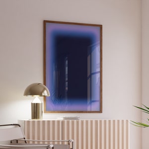 Aura poster, aura wall art, large wall art, blue wall art, apartment decor, wall art print blue, blue decor aesthetic, large wall decor, A2