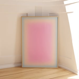 Aura Poster, Aura Wall Art, Aura Gradient Wall Decor, Danish Pastell Wall Art, Trendy Wall Art, Aesthetic Wall Decor, Large Wall Art, Aura