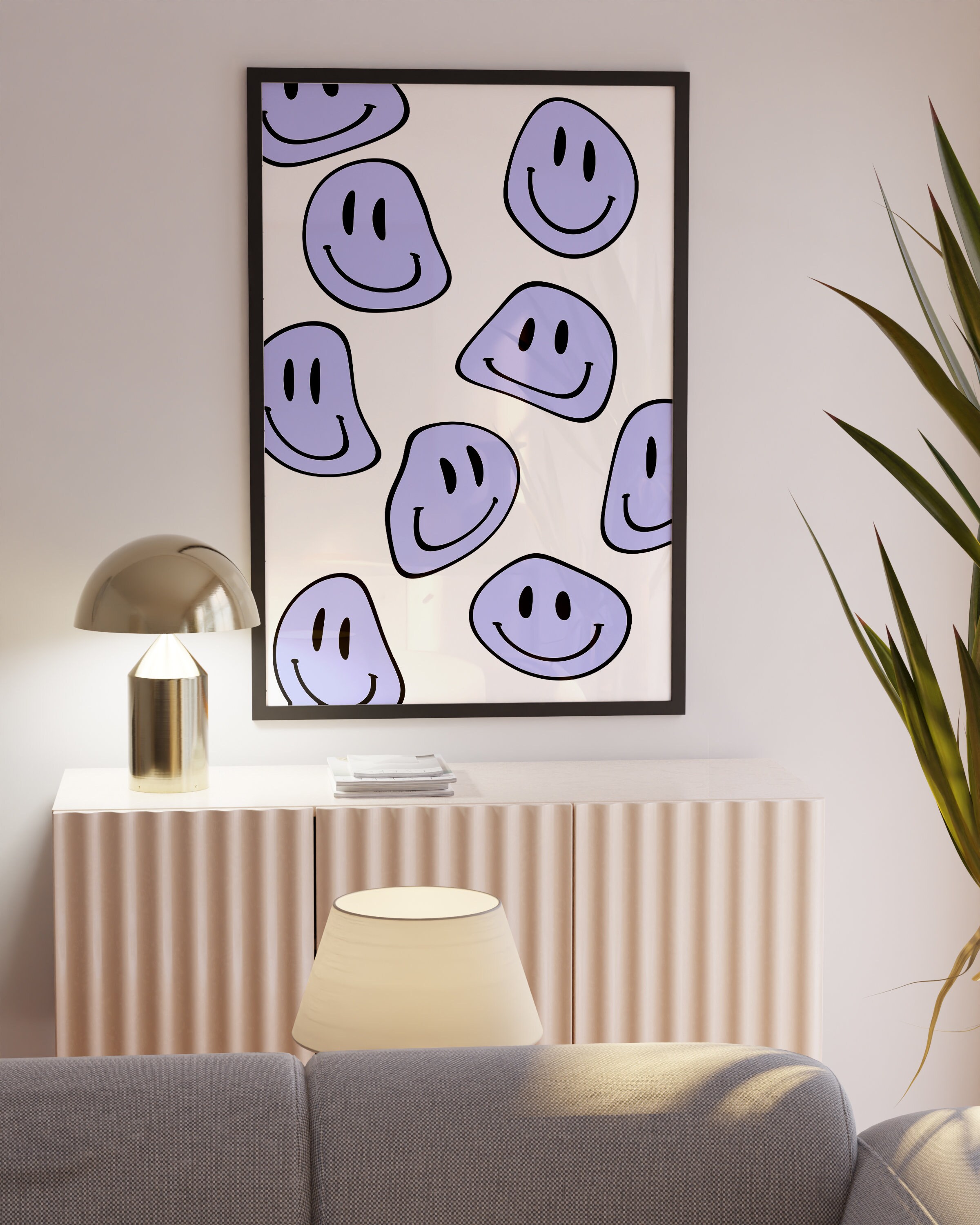 Cute Dorm Room Poster, Poster Lavender, Cute Wall Art Print, Aesthetic