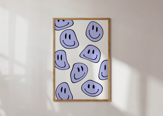 Cute Dorm Room Poster, Poster Lavender, Cute Wall Art Print, Aesthetic Room Decor for Teens, Digital Download, Printable Wall Art