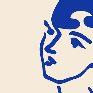 May include: A blue line drawing of a person's face with a cat's head on top. The text "CATIS" is above the drawing and the text "BERGRUEN" is below the drawing. The text "PAPIERS D&Eacute;COUP&Eacute;S" is below "BERGRUEN". The text "DU VENDREDI 27 FEVRIER AU SAMEDI 2 MARS" is below "PAPIERS D&Eacute;COUP&Eacute;S".