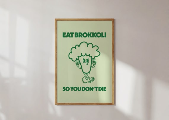 Kitchen Room Decor, Retro Wall Art, Retro Art Print, Retro Poster, Y2K Room Decor Poster, Digital Download Prints Trendy, Funny Quote