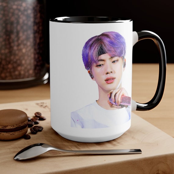 BTS Jin Purple Hair Two-tone Coffee Mugs 15oz BTS Jin Mug - Etsy UK BTS Jin Purple Hair Two-tone Coffee Mugs 15oz BTS Jin Mug - Etsy UK