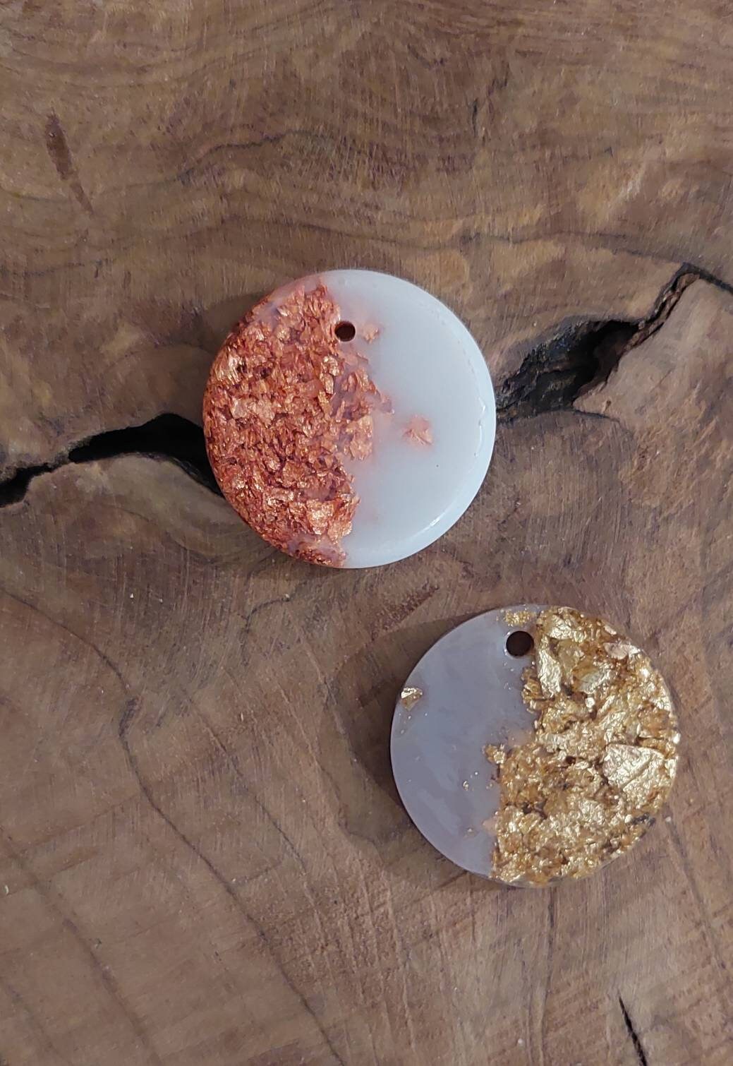 Médaille Ronde en Résine Identification Chien