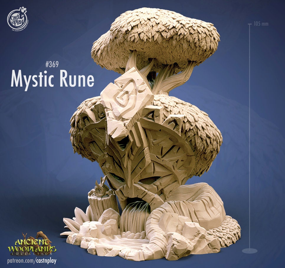 Runa mística - Cast n' Play - Mazmorras y dragones, Dnd, conquistador, martillo de guerra - 32 mm - Impreso en 3D