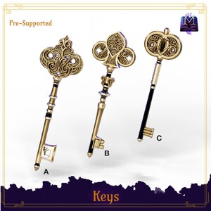 Enchanted Keys - Mystic Makers Miniatures - 3D-geprint verzamelobject van hars