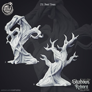 Toter Baum - Cast n' Play - Dungeons and Dragons, Dnd, Pathfinder, Warhammer - 32 mm - 3D-gedruckt