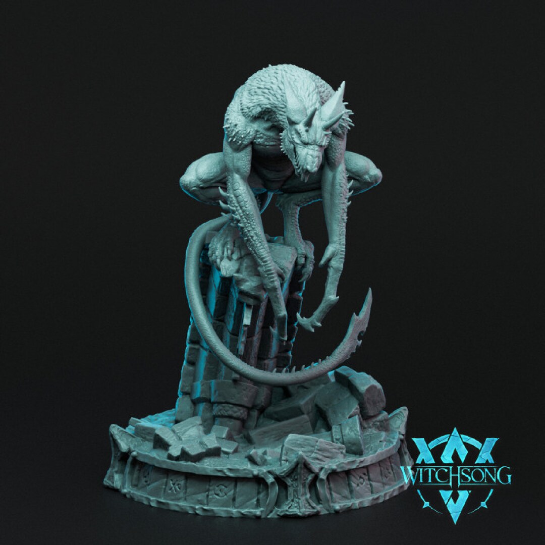 Miniatures Gargouilles 32-54 Mm Pour Jeux De Rôle (D&D, Pathfinder) – Imprimées 3D Résine, UK