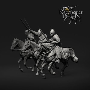 Ritterset, Orden des 12. Jahrhunderts – Reconquer Designs – Kriegsspiele, Modellbau, Dioramen, Brettspiele – Maßstab 28 mm | 32mm | 35mm