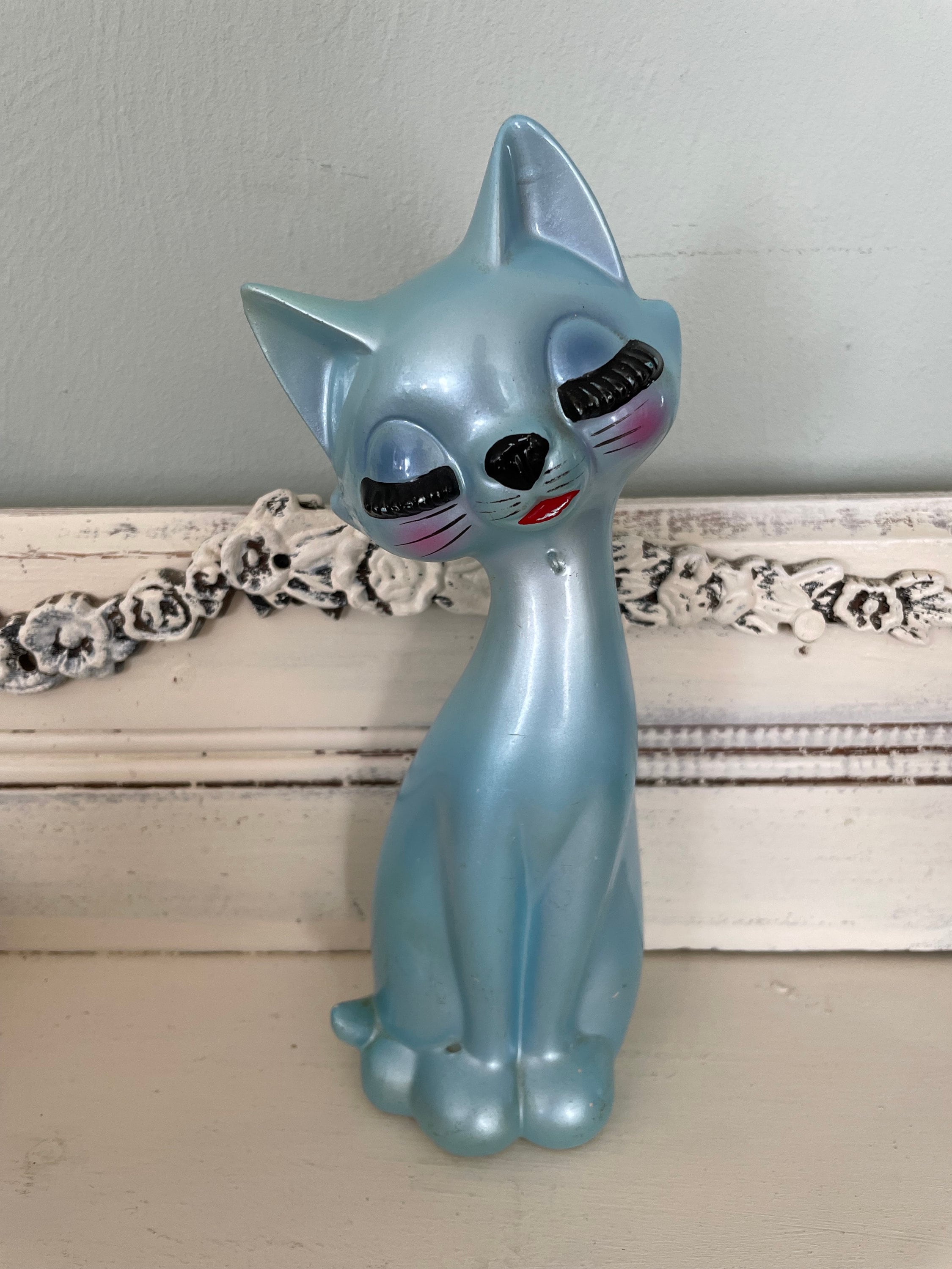 その他 SET OF VINTAGE CERAMIC BIG EYE KITTY CAT SET OF VINTAGE CERAMIC BIG EYE KITTY CAT