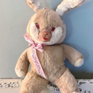 Rushton Rubber Face Plush Bunny - Etsy