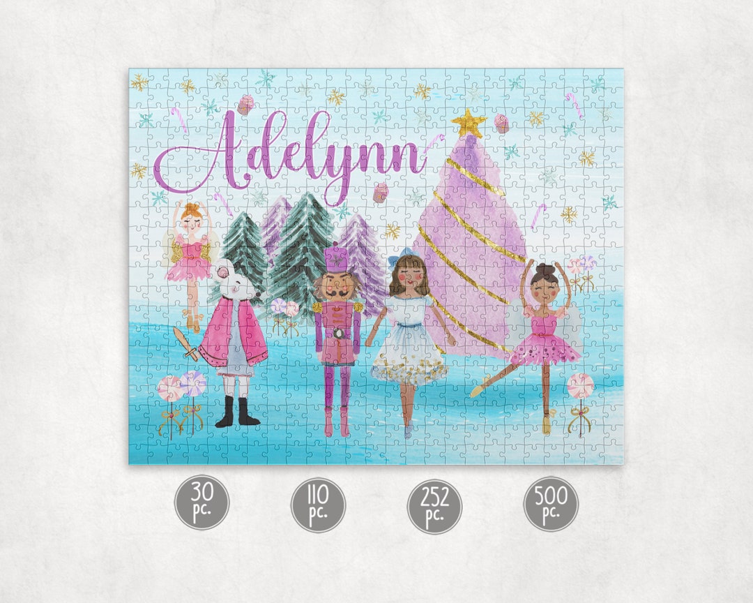 Personalized Nutcracker Jigsaw Puzzle, Stocking Stuffer Puzzle for