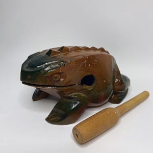 Vintage Percussion Wooden Frog | Musical Instrument