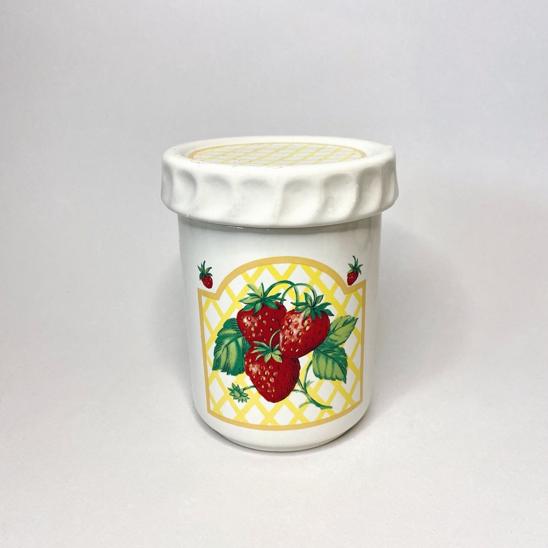 Vintage Himark Jam Jar Ceramic Jam Jar Strawberry Jam Etsy