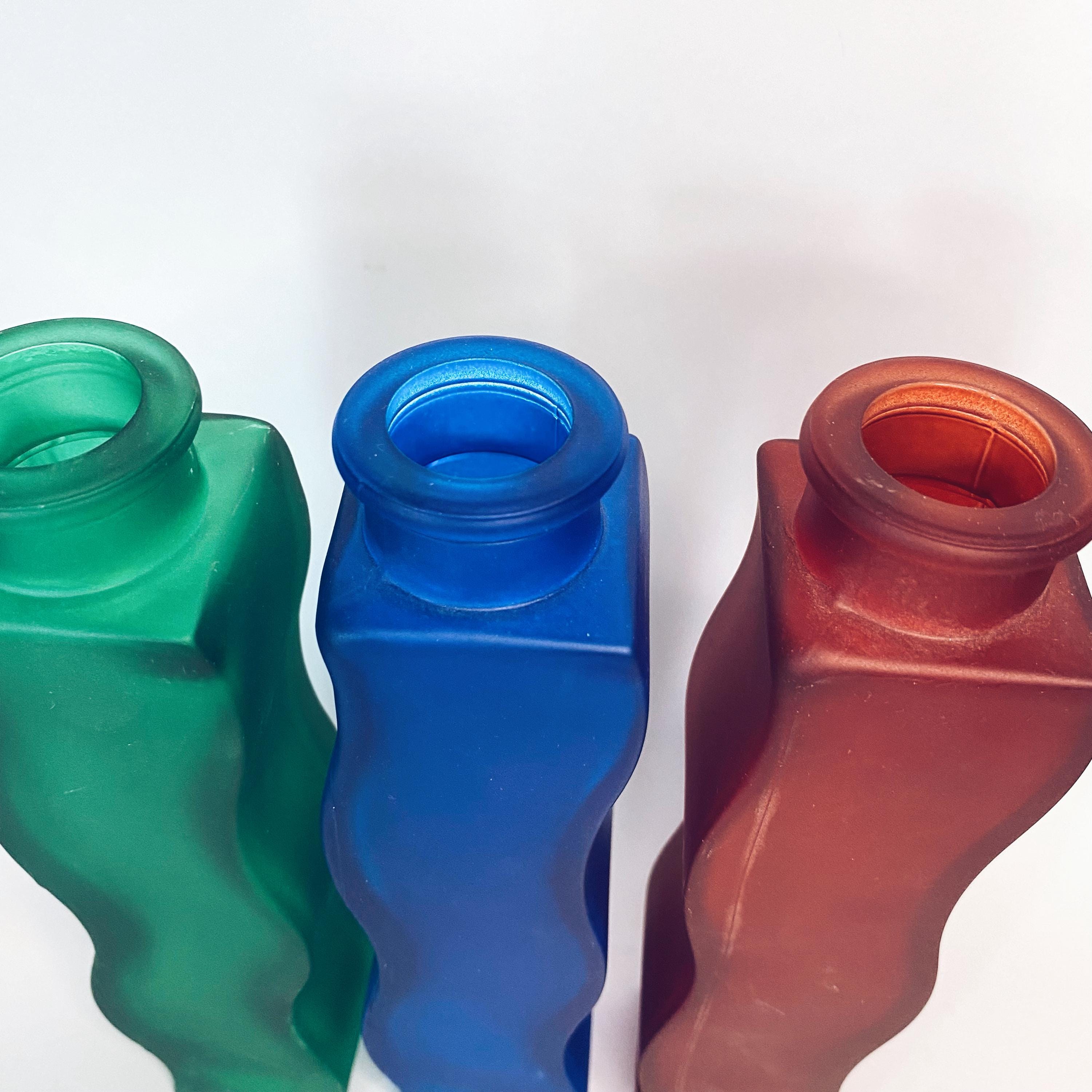 Vintage Ikea Skämt Squiggle Wave Vase | Set of 3 | Retro 90s