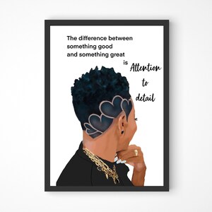 Black Art Print | Black Woman | Wall Art | Empowerment Art