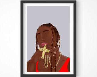 Black Woman Art Print | Empowerment Wall Art