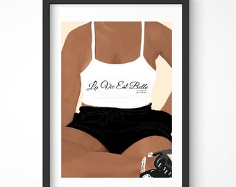 Black Art Print | Black Woman | Wall Art | Empowerment Art