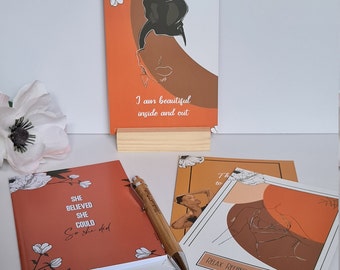 Affirmation Card Deck Gift Box | Self-Care, Women Empowerment