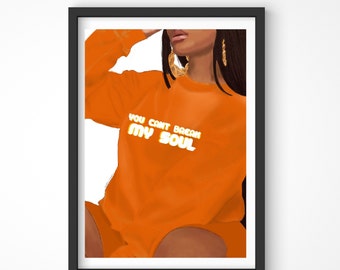 Black Art Print | Black Woman | Wall Art | Empowerment Art