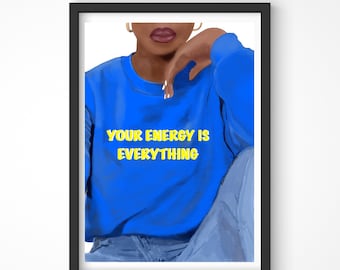 Black Woman Art Print | Empowerment Wall Art