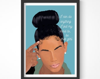 Black Woman Art Print | Empowerment Wall Decor