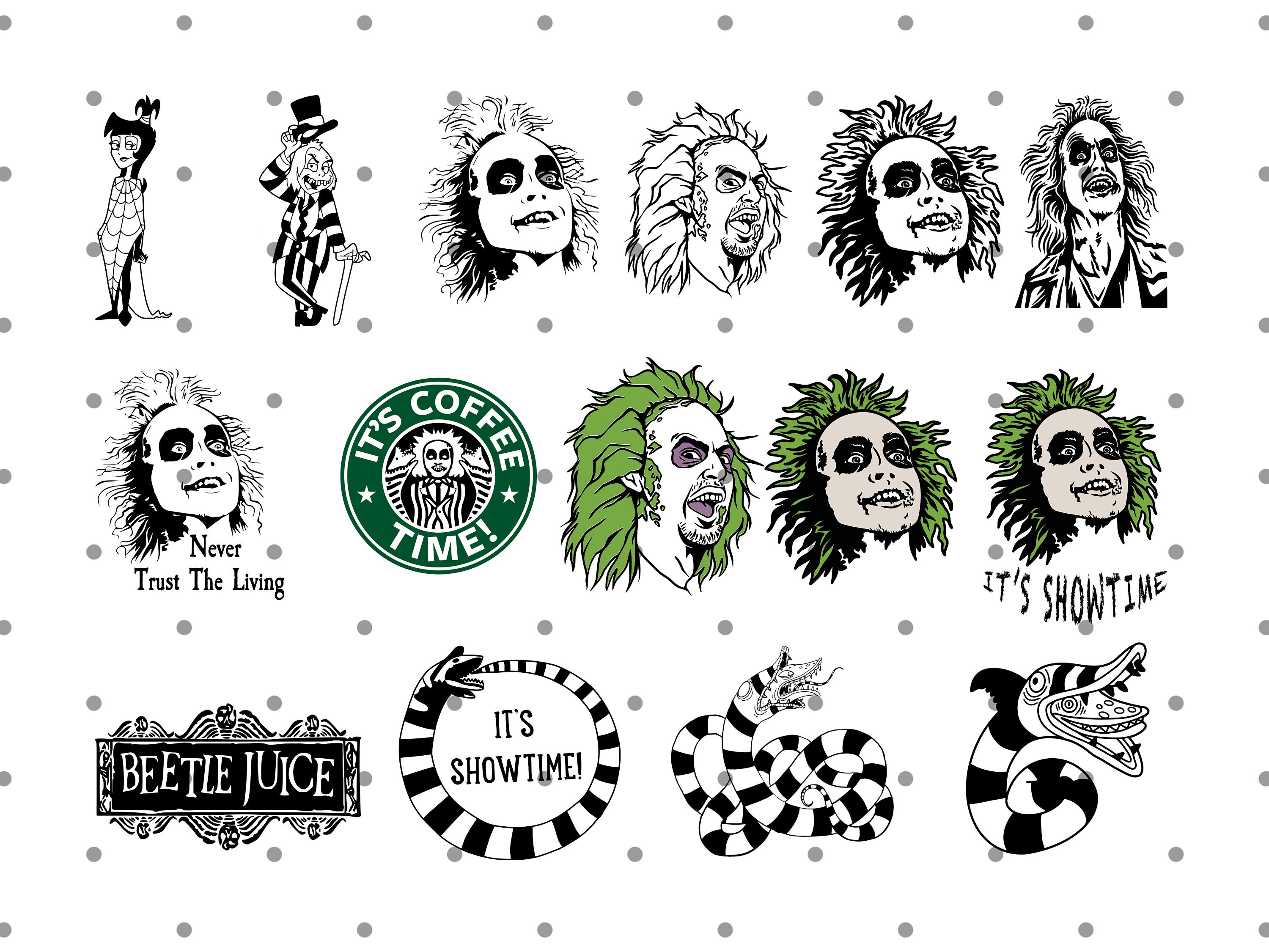 Beetlejuice Bundle SVG Beetlejuice Files for Cricut Instant - Etsy