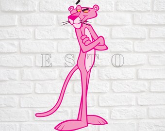 Sweating The Pink Panther Art Cartoon DECAL STICKER #4532 