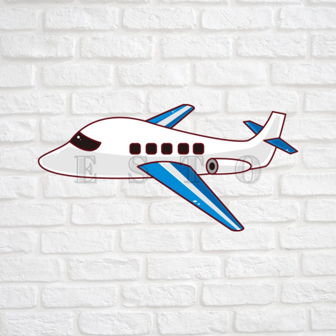 Airplane SVG Airplane Vector PNG Instant Download Eps Pdf - Etsy Denmark