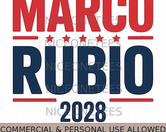 Marco Rubio para presidente 2028, republicano audaz, SVG y PNG