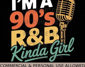 Soy una chica de R&B de los 90 Svg Png