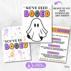 You&#39;ve Been Booed Printable, Halloween Boo Kit, We&#39;ve Been Booed Digital Download We&#39;ve Been Booed, Booed Sign, Boo Sign, Instant Download