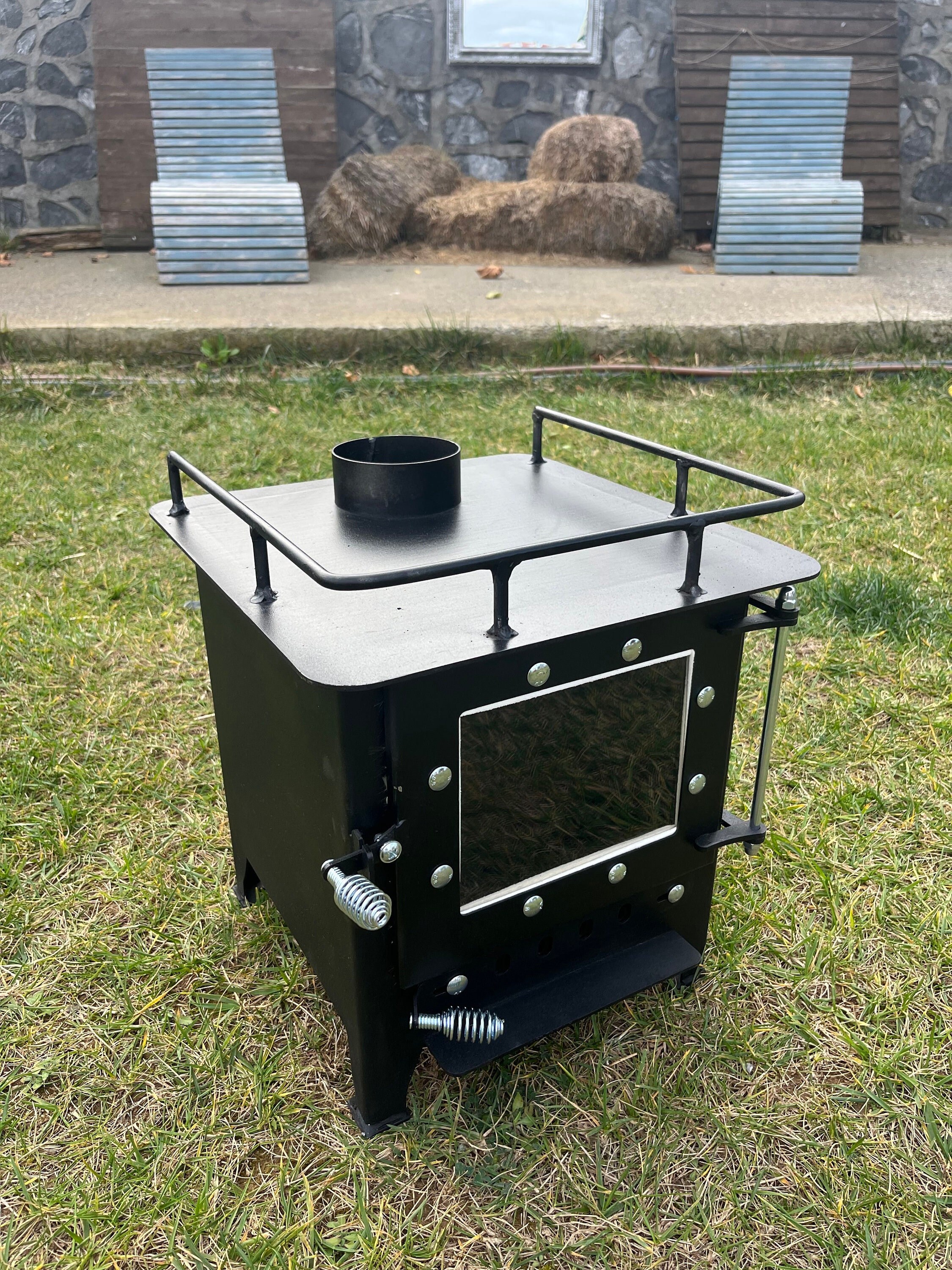 Premium Wood Stove for Tiny Spaces Like Campervan RV Living Tint