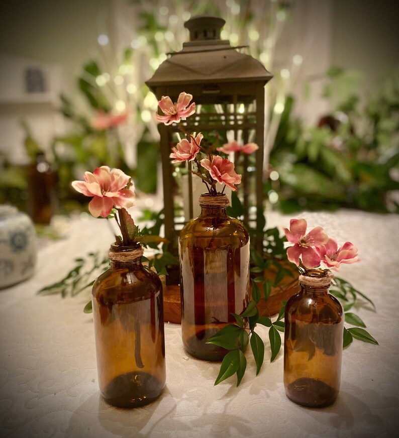 Decorative Bottles, Home Decor, Glass Bottles, Flower Vase Etsy