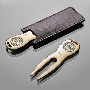 3 goldene Kugeln Kronenkugel Marker Namensschild Divot Repair Tool Von SOKIM Bild 5