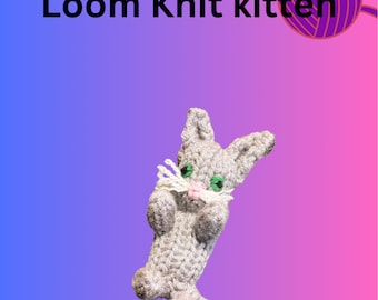 Loom knit kitten